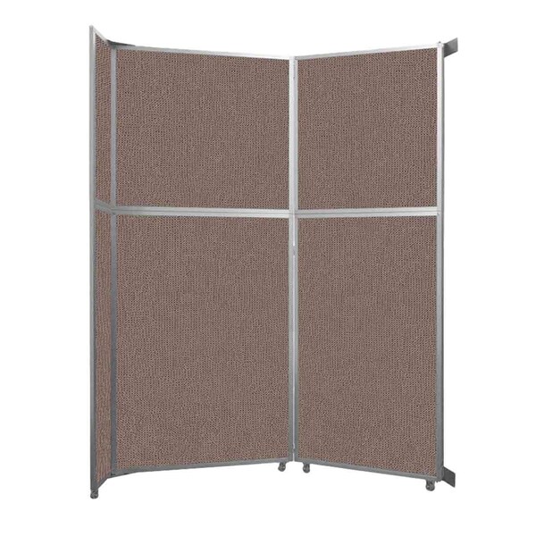 Operable Wall Folding Room Divider 7'11" x 10'3/4" Latte Fabric
